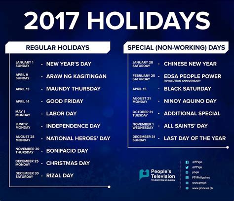 january 30 2017 holiday philippines.